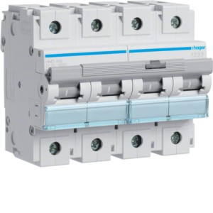 HAGER HMD499 MCB Wyłącznik nadprądowy 15kA 4P D 125A