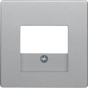 Q.x Płytka czołowa do gniazda głośnikowego i gniazda ładowania USB, aluminium aksamit, lakierowany Berker 10336084