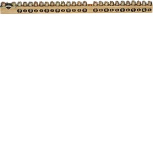 Listwa przyłączeniowa bez cokołu 1x25 + 11x16 + 13x10 mm2 Hager K158