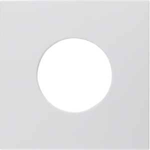 B.Kwadrat Płytka czołowa do łącznika i sygnalizatora świetlnego E10, biały, połysk Berker 5311248989