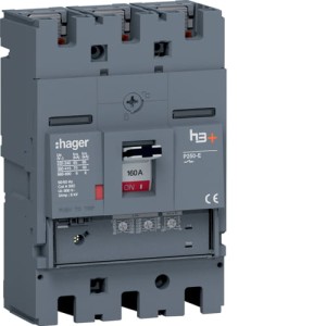 MCCB Wyłącznik mocy h3+ P250 3P 160A 70kA Hager HET160GR