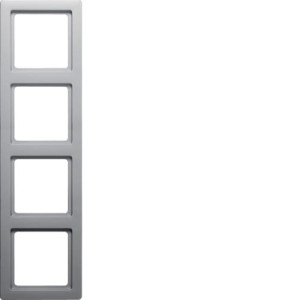 Q.1 Ramka 4-krotna, aluminium aksamit, lakierowany Berker 10146084