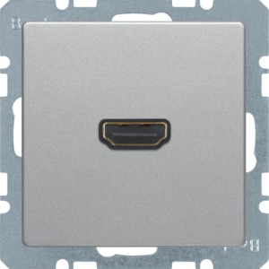 Q.1/Q.3 Gniazdo HDMI, aluminium aksamit, lakierowany Berker 3315426084