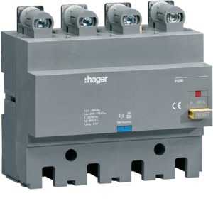 MCCB Blok RCD do P250 4P 160A Idn stały Hager HBT160F