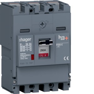 MCCB Rozłącznik mocy h3+ P250 3P 250A Hager HCT250AR
