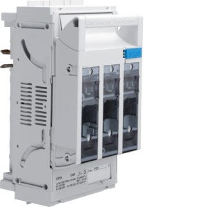 Rozłącznik bezpiecznikowy NH00 3x160 A szyny Cu 40 mm odpływ zac kl 95 mm2 Hager LT054