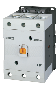 LS Metasol MC-185A 230VAC/DC 2A2B Stycznik, 3-bieg., 185A, 90kW AC-3, napięcie cewki 230 V AC/DC, wbudowany styk pomocniczy 2NC+ 2NO