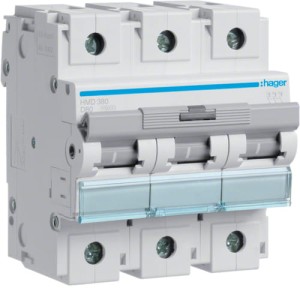 HAGER HMD380 MCB Wyłącznik nadprądowy 15kA 3P D 80A