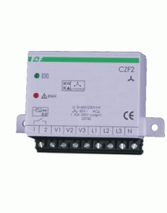 Czujnik zaniku fazy z kontrolą styków stycznika F&F CZF-2