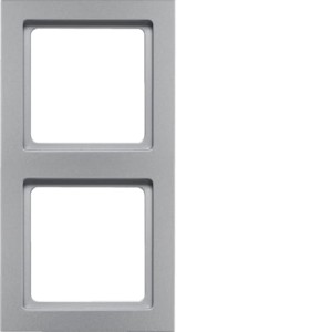 Q.3 Ramka 2-krotna, aluminium aksamit, lakierowany Berker 10126094 
