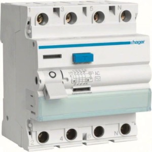 Wyłącznik różnicowoprądowy selektywny 4P 40A/300mA Typ AC-S Hager CPC440J