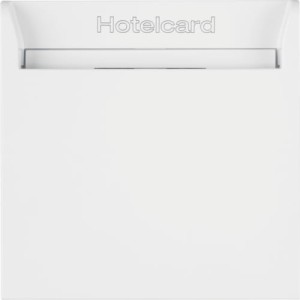 B.Kwadrat Łącznik przekaźnikowy na kartę hotelową, biały, połysk. Berker 16408999