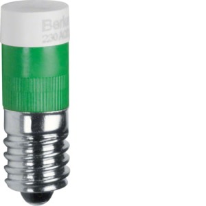  Żarówka LED E10, zielony Berker 167803 