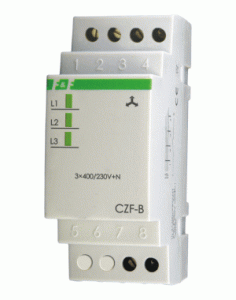 Czujnik zaniku i asymetrii faz F&F CZF-B