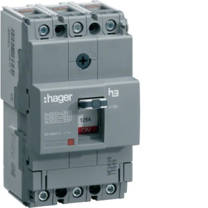HAGER HNA160H Wyłącznik mocy x160 3P 40kA 160A