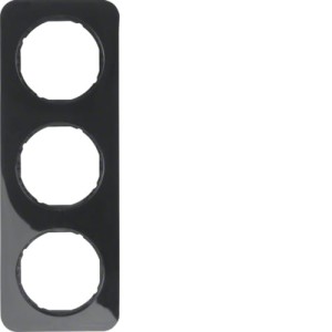 R.1 Ramka 3-krotna, czarna Berker 10132145