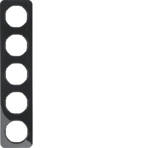 R.1 Ramka 5-krotna, czarna Berker 10152145