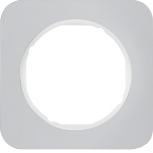 R.1 Ramka 1-krotna, aluminium/biała Berker 10112174