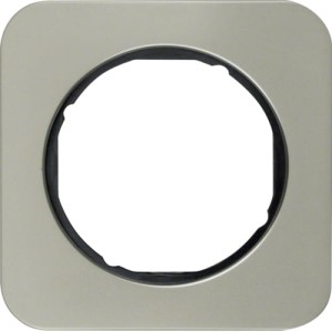 R.1 Ramka 1-krotna, stal szlachetna/czarna Berker 10112104