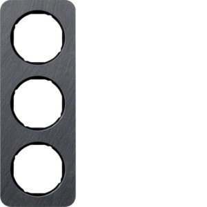 R.1 Ramka 3-krotna, łupek/czarna Berker 10132384