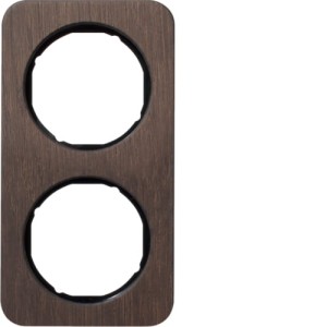 R.1 Ramka 2-krotna, dąb/czarna  Berker 10122354