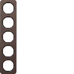 R.1 Ramka 5-krotna, dąb/czarna Berker 10152354