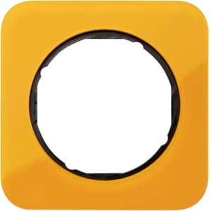 R.1 Ramka 1-krotna, akryl pomarańczowy przezroczysty/czarna Berker 10112334