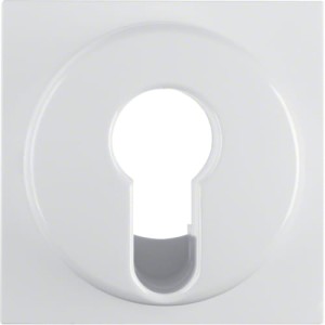 B.x Płytka czołowa do łącznika na klucz biała Berker 15078989