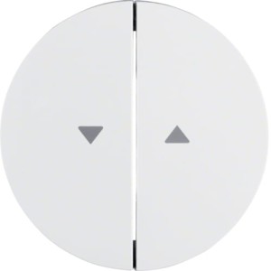 R.1/R.3 Klawisze z nadrukiem symbolu "strzałka" do łącznika 2-klawiszowego, biały, połysk Berker 16252089