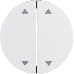 R.1/R.3 Klawisze z nadrukiem symbolu "strzałki" do łącznika 2-klawiszowego, biały, połysk Berker 16442089