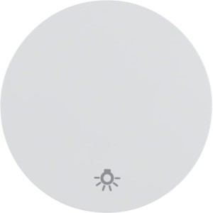 R.1/R.3 Klawisz z nadrukiem symbolu "światło" do łącznika klawiszowego 1-krotnego, biały Berker 16202079