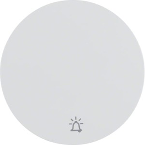 R.1/R.3 Klawisz z nadrukiem symbolu "dzwonek" do łącznika klawiszowego 1-krotnego, biały Berker 16202069