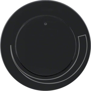 R.1/R.3 Płytka czołowa pokrętła do regulatora obrotów czarna Berker 11372035