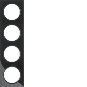 R.3 Ramka 4-krotna, czarny, połysk Berker 10142245