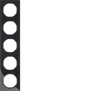 R.3 Ramka 5-krotna, czarny, połysk Berker 10152245