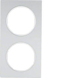 R.3 Ramka 2-krotna, aluminium/biały Berker 10122274