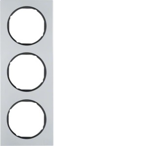 R.3 Ramka 3-krotna, aluminium/czarny Berker 10132284