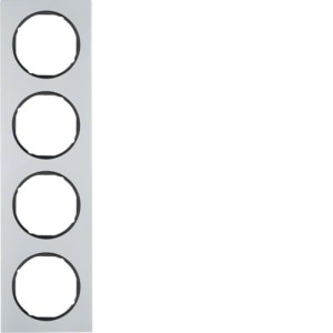 R.3 Ramka 4-krotna, aluminium/czarny Berker 10142284
