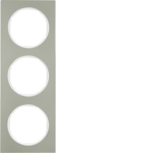 R.3 Ramka 3-krotna, stal szlachetna/biały Berker 10132214