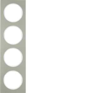 R.3 Ramka 4-krotna, stal szlachetna/biały Berker 10142214