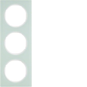 R.3 Ramka 3-krotna, szkło, biała Berker 10132209 