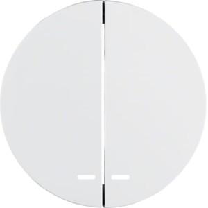 R.1/R.3 Klawisze z przezroczystą soczewką do łącznika dwuklawiszowego, biały Berker 16272089