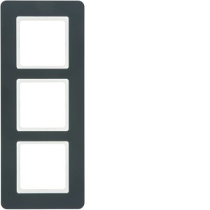 Q.7 Ramka 3-krotna, antracyt aksamit, lakierowany Berker 10136186