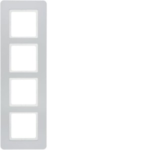 Q.7 Ramka 4-krotna, aluminium aksamit, lakierowany Berker 10146184