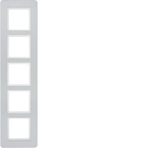 Q.7 Ramka 5-krotna, aluminium aksamit, lakierowany Berker 10156184