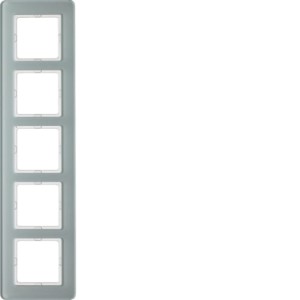 Q.7 Ramka 5-krotna, szkło, biały Berker 10156079
