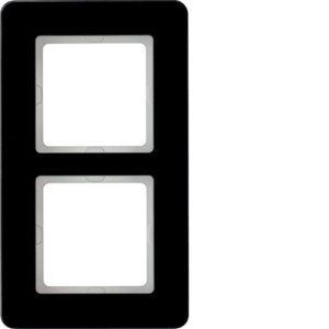 Q.7 Ramka 2-krotna, szkło, czarny Berker 10126076