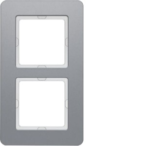 Q.7 Ramka 2-krotna, aluminium Berker 10126074