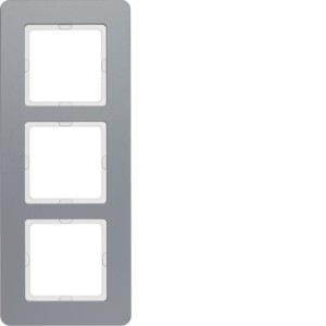 Q.7 Ramka 3-krotna, aluminium Berker 10136074