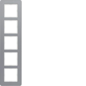 Q.7 Ramka 5-krotna, aluminium Berker 10156074